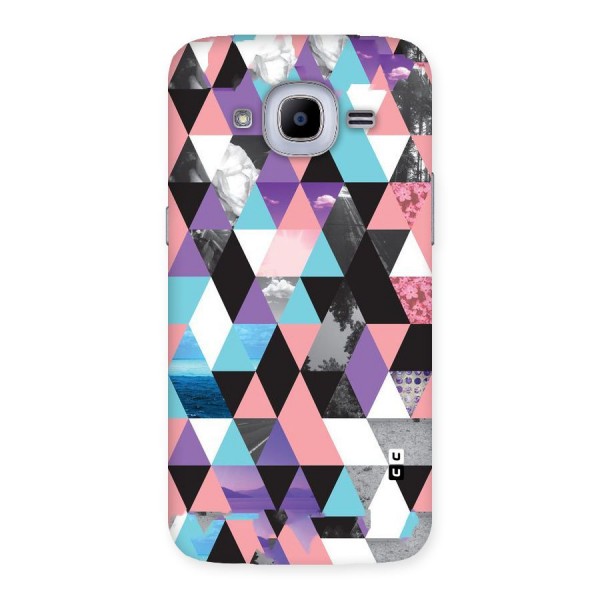 Abstract Splash Triangles Back Case for Samsung Galaxy J2 2016